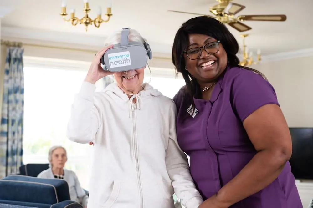 RCH | Resident and staff interaction at Manton Heights Care Home